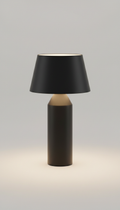 Lykke matte black table lamp