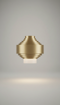 Aurora brushed brass pendant lamp