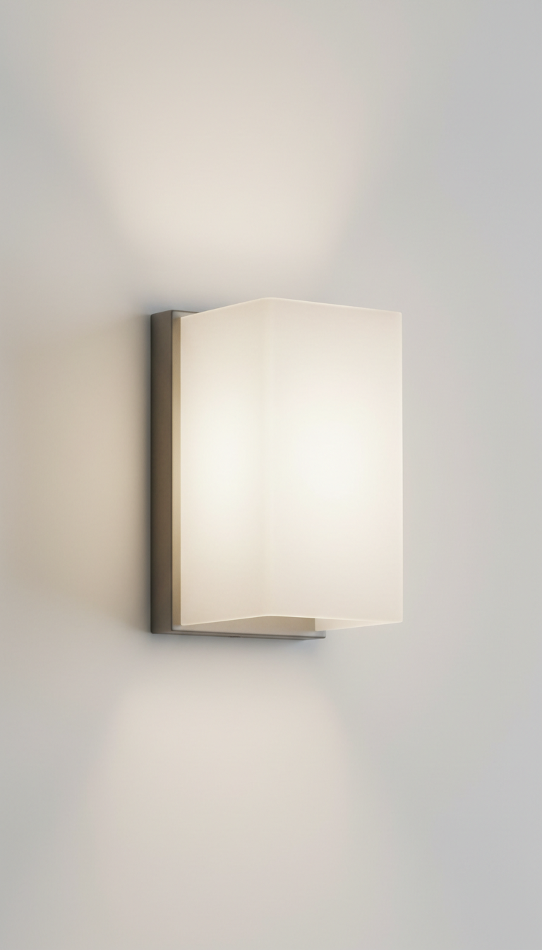 Fjord frosted glass wall sconce